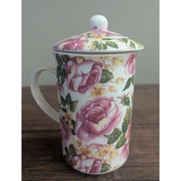 St George Coffee Mug Floral Colorful Fine Bone Tea Cup Made in England - Picture 2 of 5